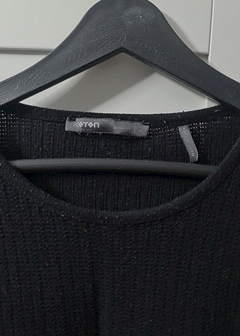 Siyah Erkek Yün Triko Kazak - Görsel 2