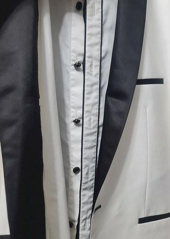 Klasik Beyaz Damatlık Takım Elbise - Görsel 6