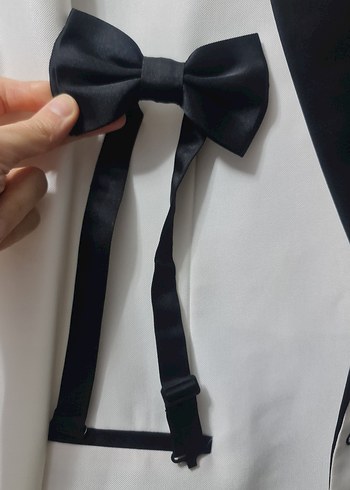 Klasik Beyaz Damatlık Takım Elbise - Görsel 3