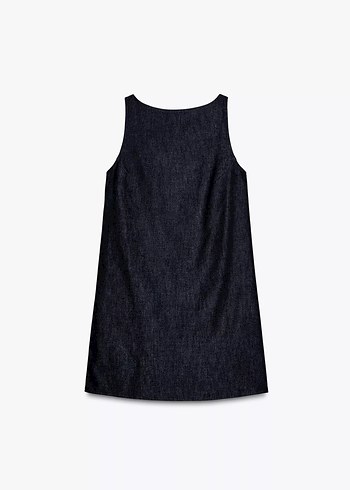 Zara ZARA KISA DENİM ELBİSE