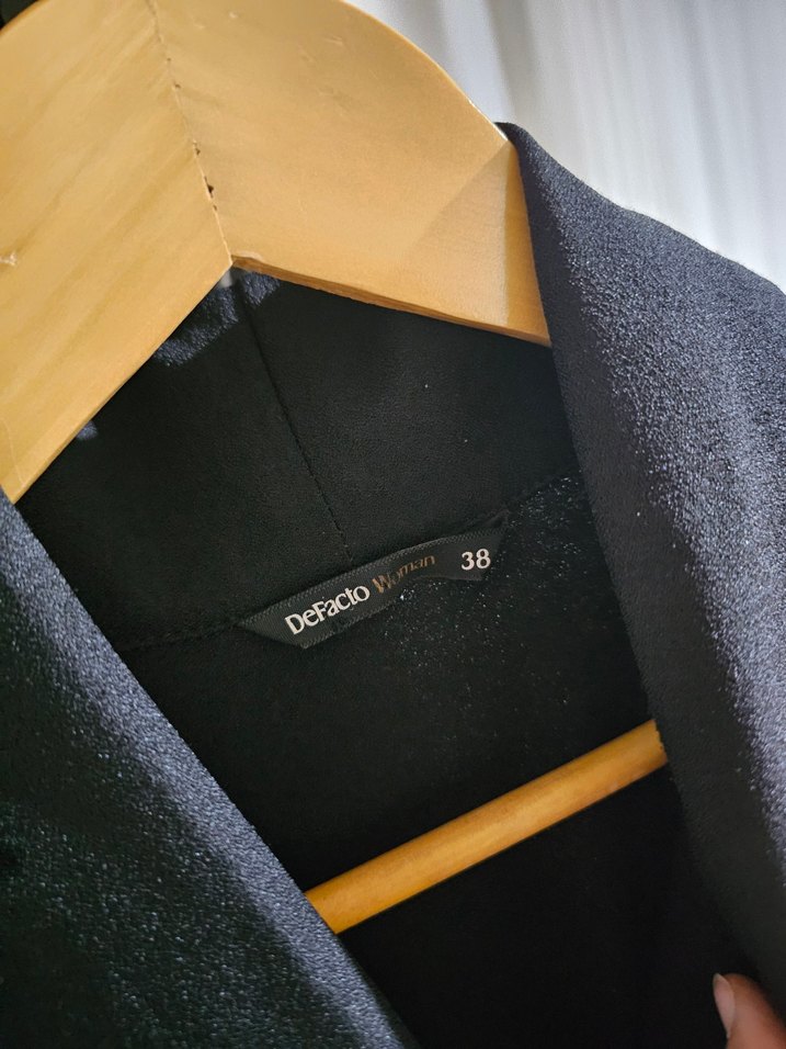 Uzun Siyah Pliseli Kadın Elbise - Görsel 2