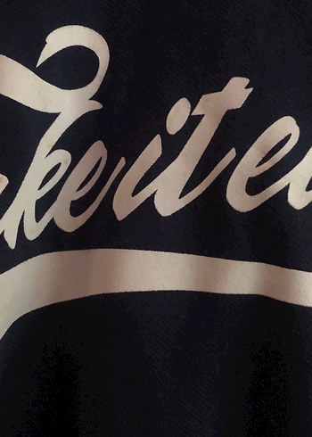 Mavi Kapüşonlu Sweatshirt - Görsel 3