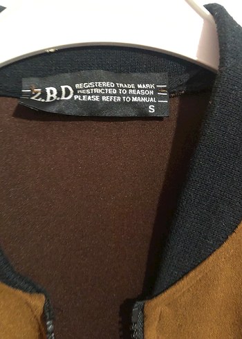 Kahverengi Kadife Fermuarlı Erkek Ceket - Görsel 2