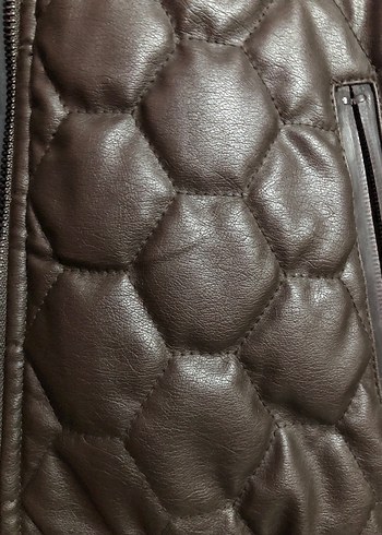 Kahverengi Erkek Deri Ceket - Görsel 4