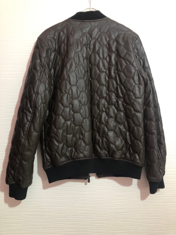 Kahverengi Erkek Deri Ceket - Görsel 2