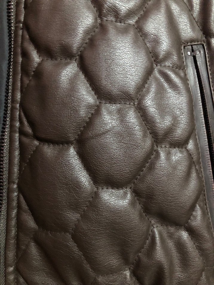 Kahverengi Erkek Deri Ceket - Görsel 4