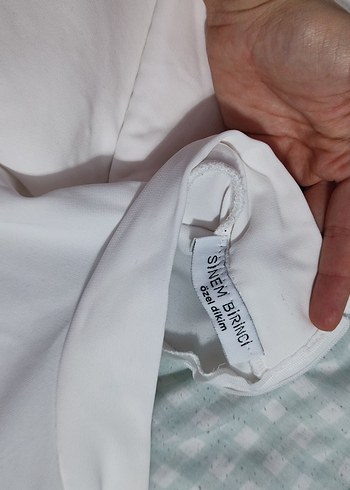 36 Beden beyaz Renk Kadın Beyaz Keten Uzun Fırfırlı Elbise