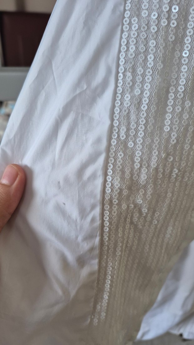 Gri Kapüşonlu Beyaz Kadın yağmurluk ceket - Görsel 4