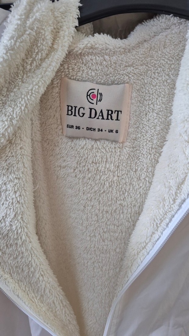 Gri Kapüşonlu Beyaz Kadın yağmurluk ceket - Görsel 2