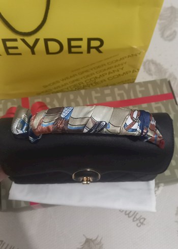 Orijinal Greyder Kadın Siyah Deri Tokalı El Çantası - Görsel 5