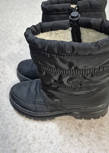 orijinal siyah Kürklü Kadın kar boyu Botu - Görsel 2