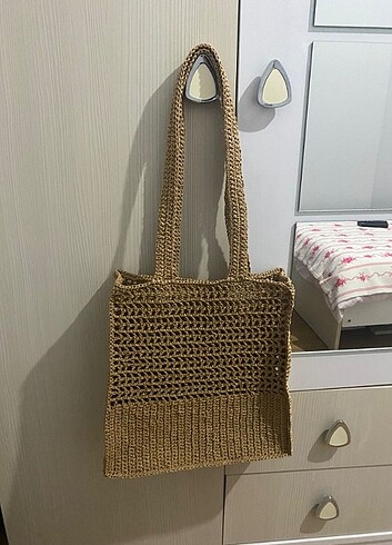 El örmesi hasır çanta - Görsel 3