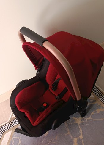 Koyu Kırmızı Bebek Arabası - Görsel 6