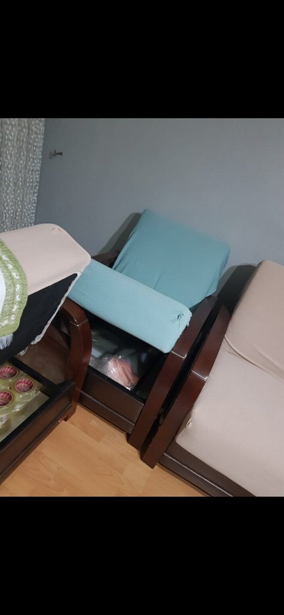 Bej Modern Kanepe Örtüsü - Görsel 2