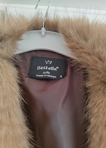 Kahverengi Kısa Deri Ceket Kürk Detaylı mont ceker - Görsel 4