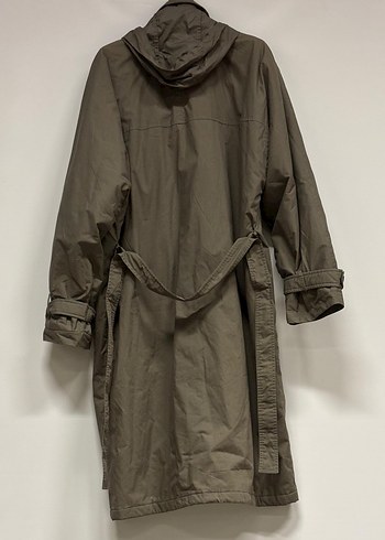 Erkek Kemerli Uzun Keten Trençkot - Görsel 2