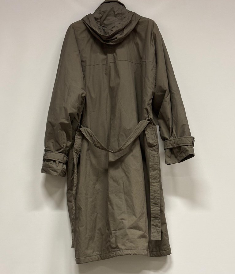 Erkek Kemerli Uzun Keten Trençkot - Görsel 2