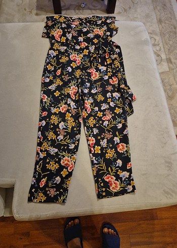 Zara Çiçek Desenli Bohem Kadın Tulum
