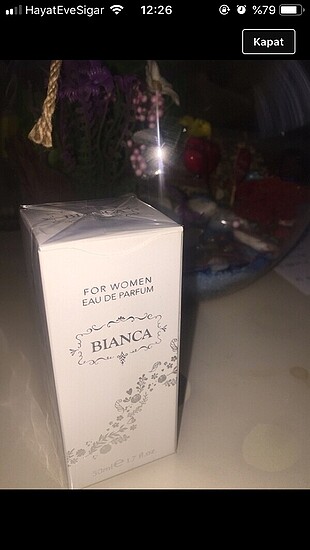 Farmasi blanca parfüm 50 ml kapalı ürün
