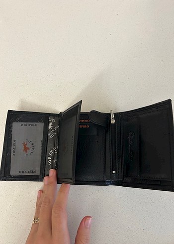West Polo Siyah Baskılı Erkek Cüzdan - Görsel 3