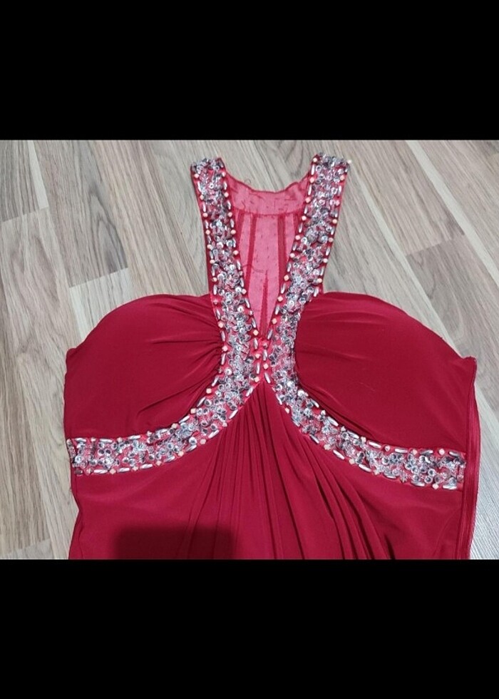 36-38 bedene uygun gece elbisesi  - Görsel 2