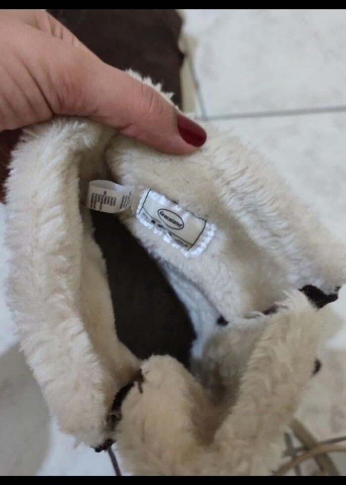 İçi tüylü rahat topuklu bot - Görsel 3