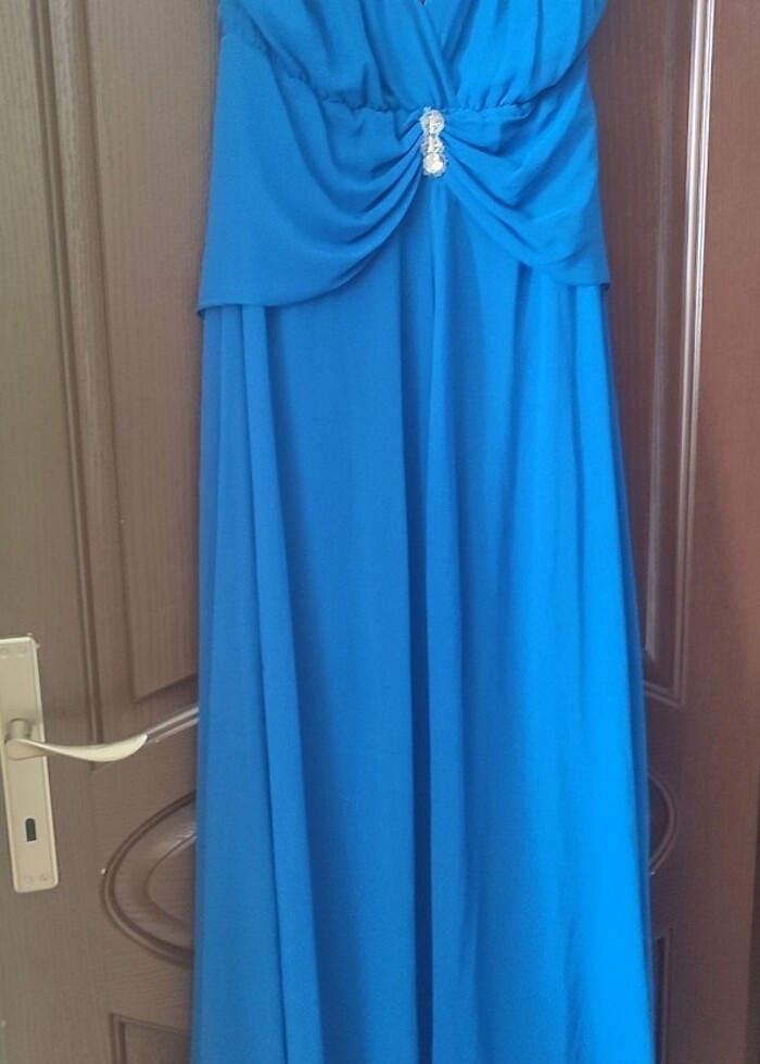 İşlemeli özel dikim elbise  - Görsel 3