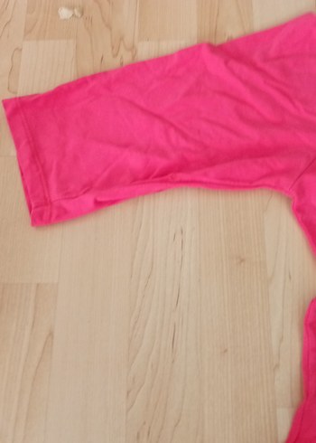 Pembe Baskılı Hamile Tişörtü, Kısa Kollu - Görsel 4