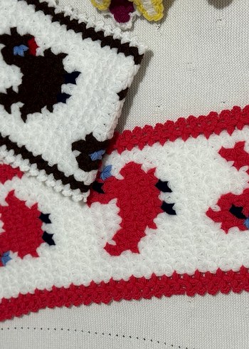 Rengarenk Motifli El Yapımı lifler - Görsel 15