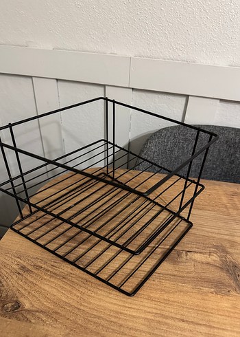 Dolap İçi Metal Raf / Düzenleyici  Siyah - Görsel 2