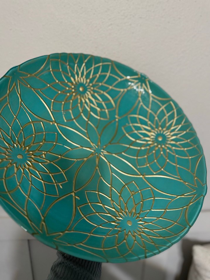 Özel tasarım el yapımı dekoratif tabak - Görsel 4