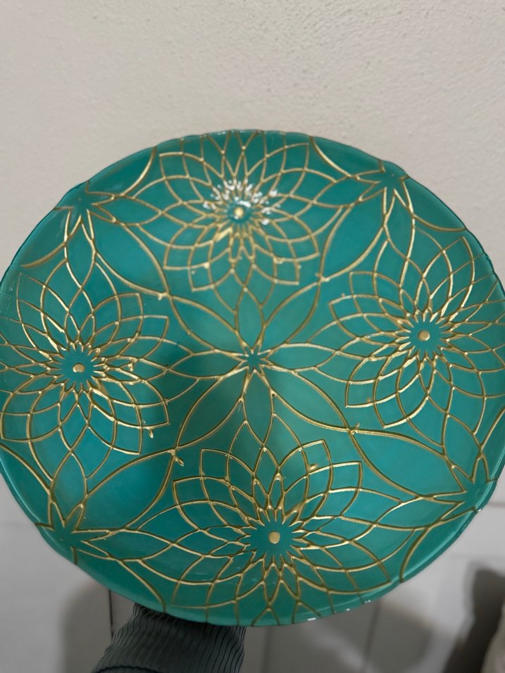 Özel tasarım el yapımı dekoratif tabak - Görsel 3