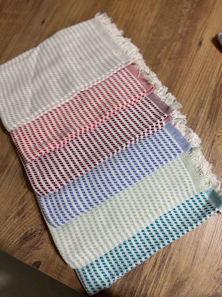 Nakışlı Çok Renkli Bohem Mutfak Havlusu - Görsel 4