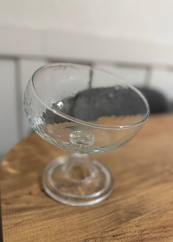 Ayaklı cam kase sunumluk - Görsel 6