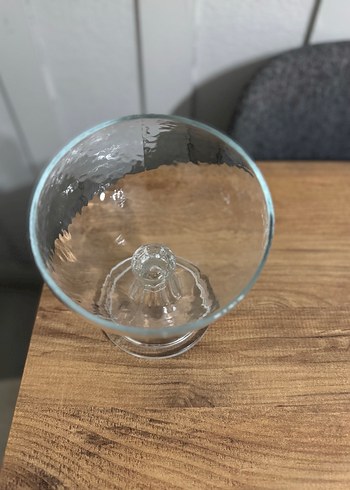 Ayaklı cam kase sunumluk - Görsel 3