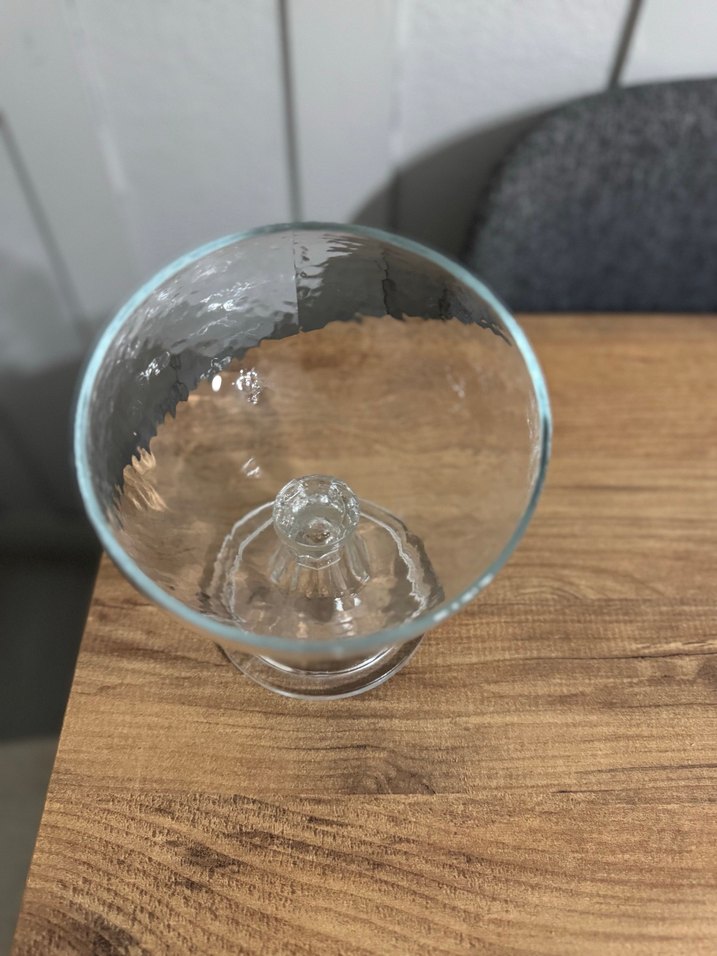 Ayaklı cam kase sunumluk - Görsel 3