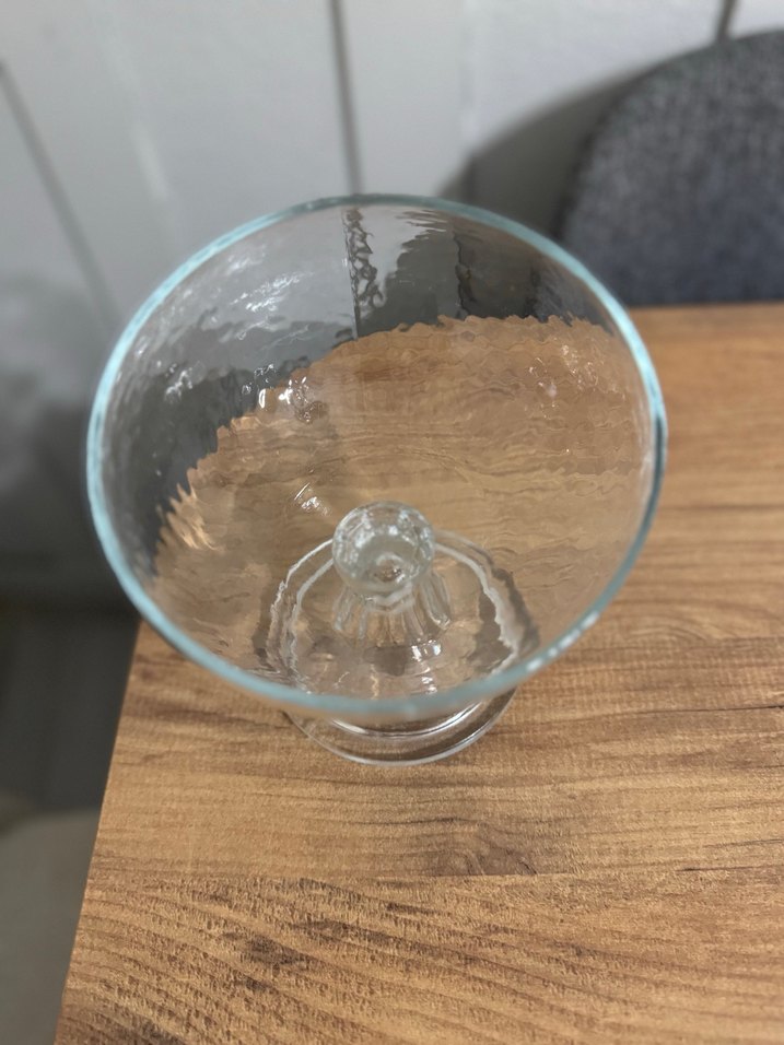 Ayaklı cam kase sunumluk - Görsel 2