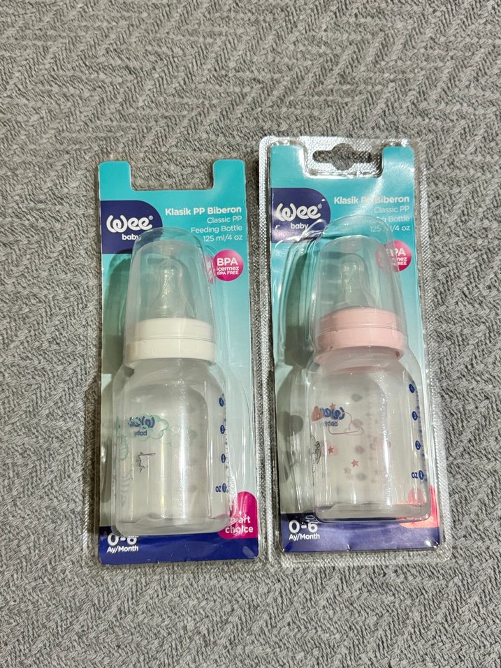 Wee Baby Bebek Biberonu 125 ml Pastel Renkli - Görsel 2