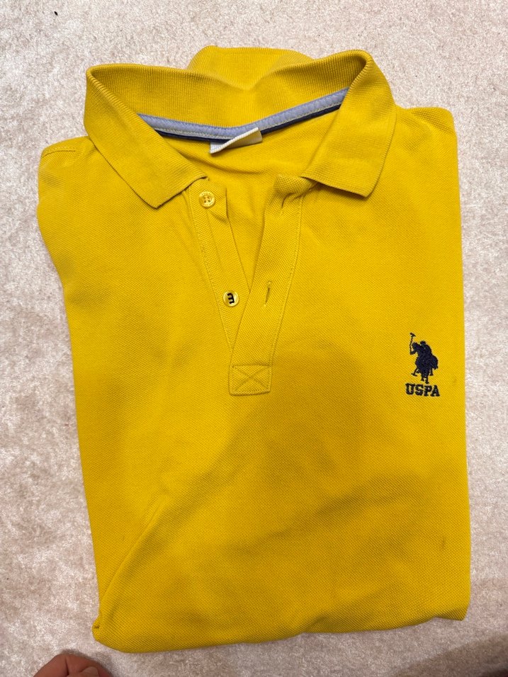 Kısa Kollu Kırmızı Süet Polo Tişört - Görsel 3