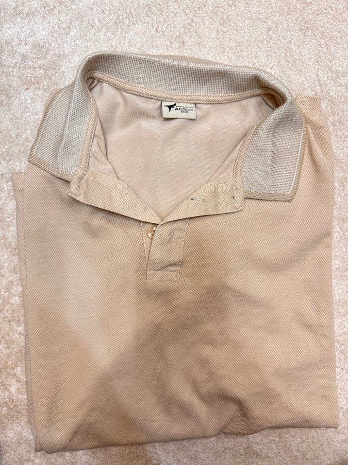 Kısa Kollu Kırmızı Süet Polo Tişört - Görsel 2