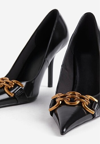 38 Beden Kadın Siyah Topuklu Stiletto