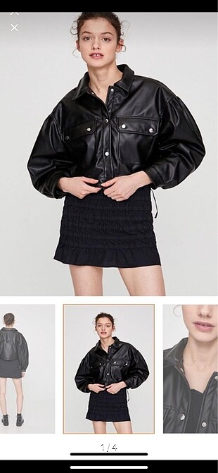 PULL&BEAR DERİ ÇEKET