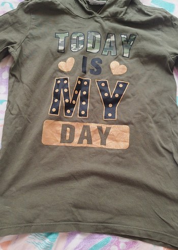 Kız Çocuk Kapüşonlu Uzun Kollu Sweatshirt - Görsel 4