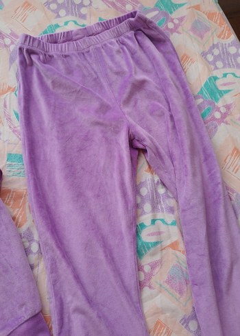 Mor Tie-Dye Bol Kesim Sweatshirt ve Eşofman - Görsel 6