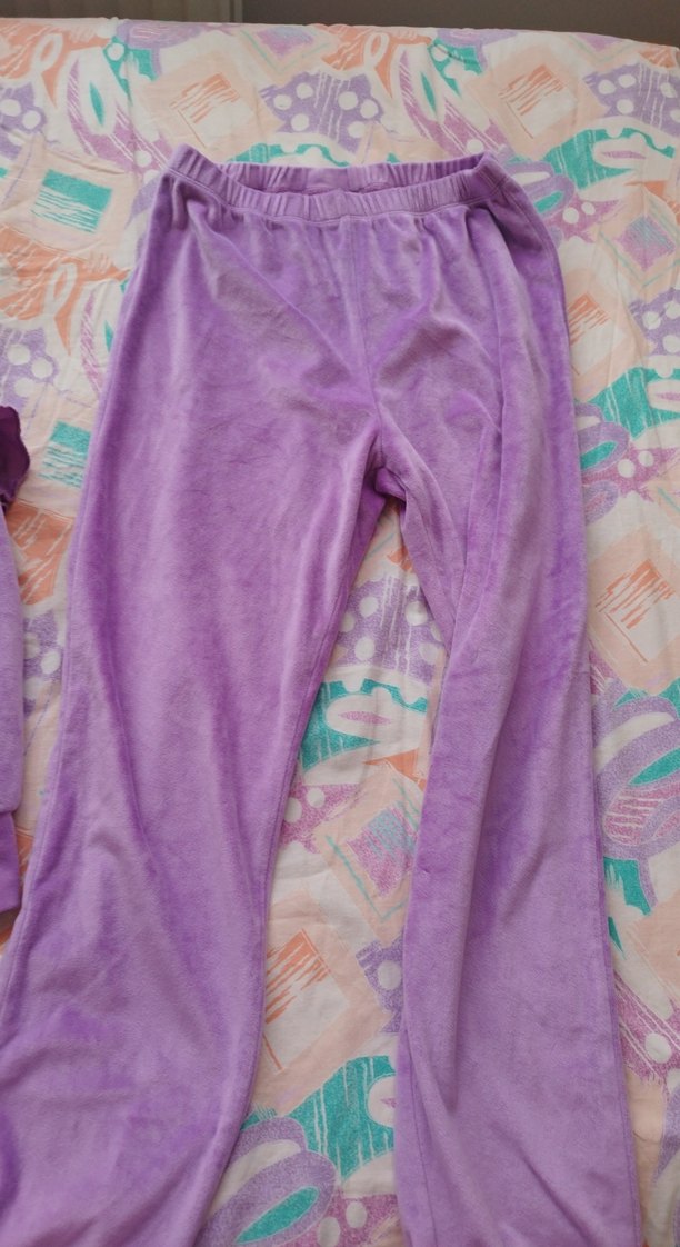 Mor Tie-Dye Bol Kesim Sweatshirt ve Eşofman - Görsel 3