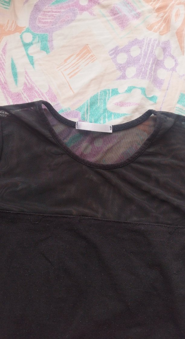 Dantel Detaylı Siyah Uzun Kollu Bluz - Görsel 2