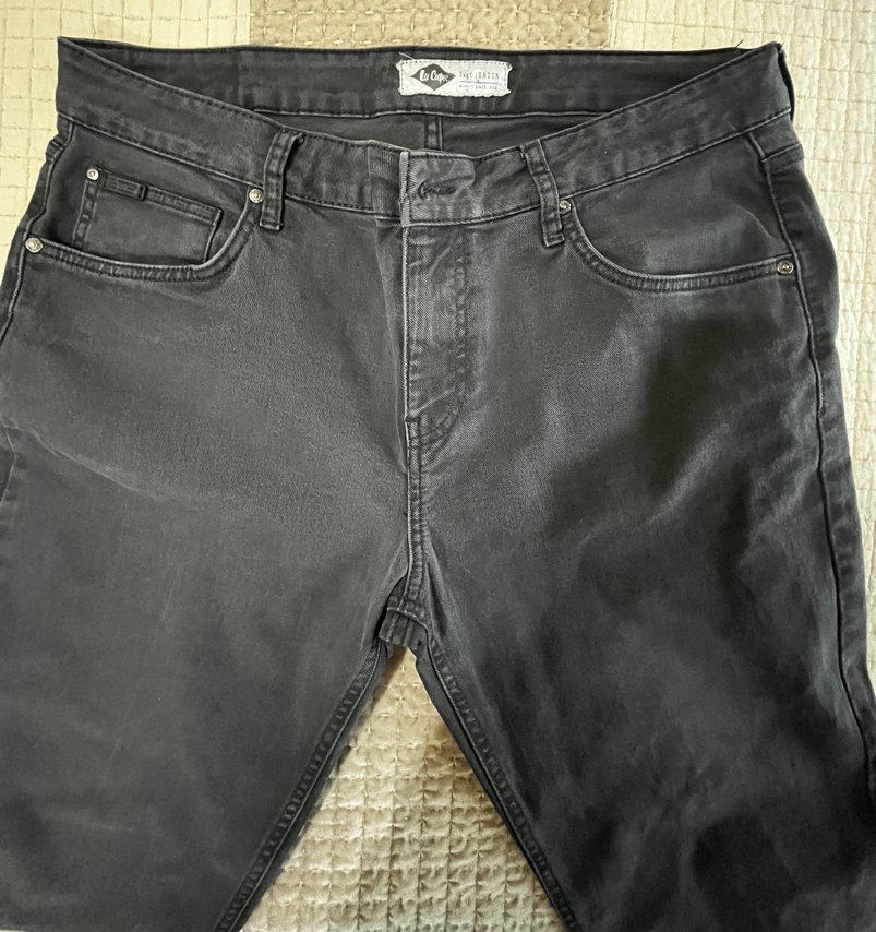 Lee cooper Siyah Baskılı Rahat Kesim Erkek Kot Pantolon - Görsel 4