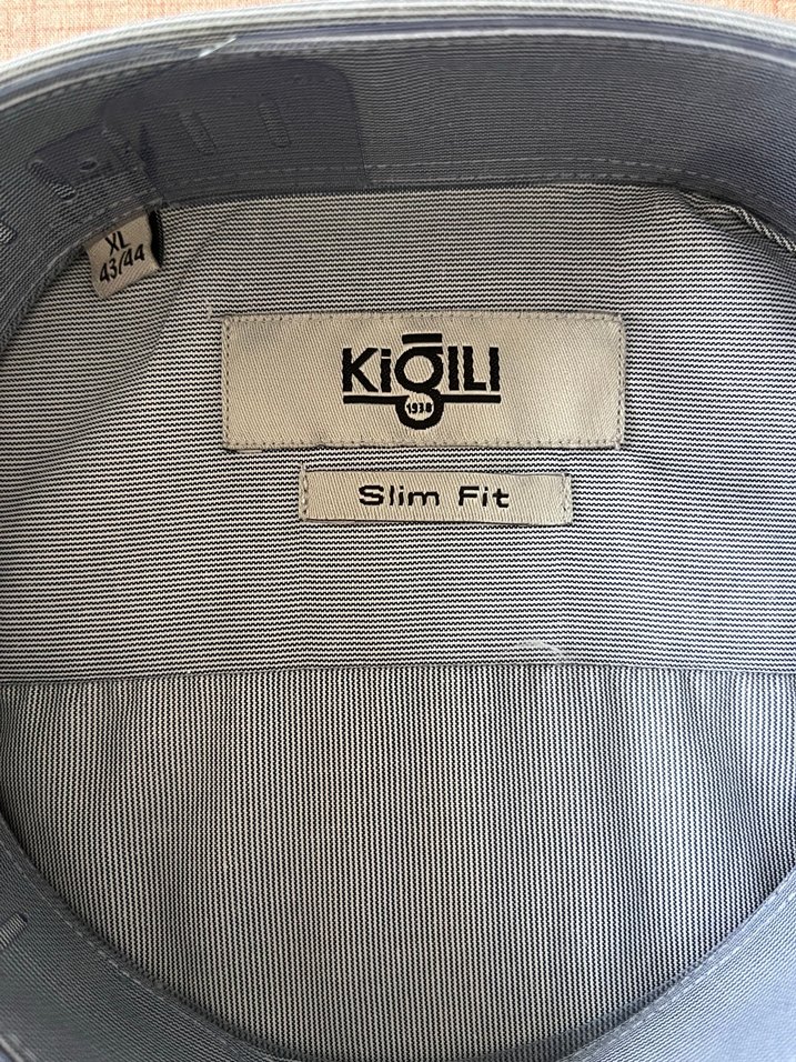 Kiğılı Slim Fit Uzun Kollu Erkek Gömlek - Görsel 2