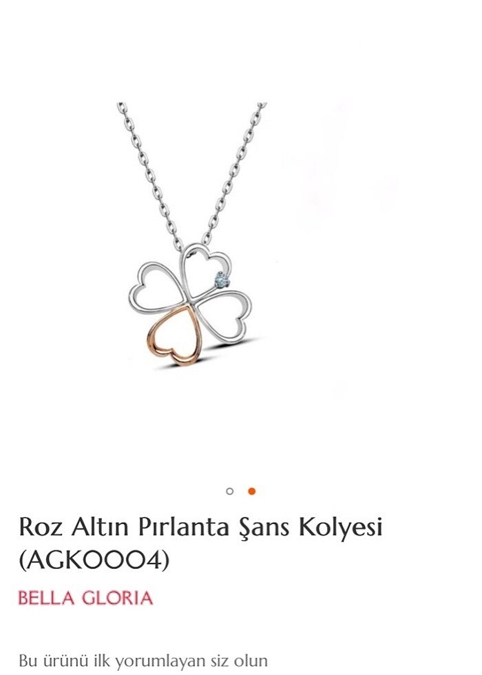 Pırlantalı kolye - Görsel 2