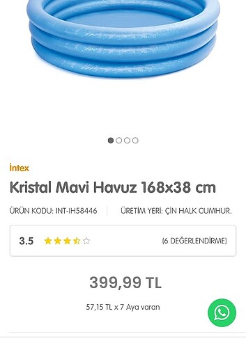 Intex şişme havuz